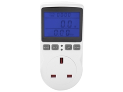 Laxiscreed Tomada De Energia Com Retroiluminação Azul E Função De Alarme De Consumo De Energia