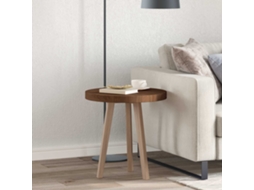 Vidaxl Tampo De Mesa Ø 50 X 4 Cm Redondo Madeira De Carvalho Sólido