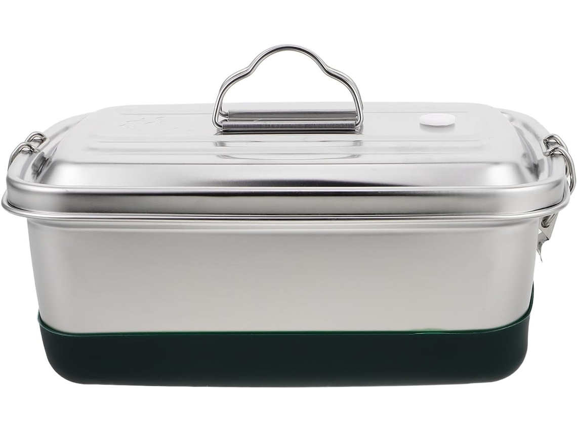 Marmita Bento Ganazono Em Aço Inoxidável Com 3 Compartimentos, Design Leve E À Prova De Vazamentos, Ideal Para O