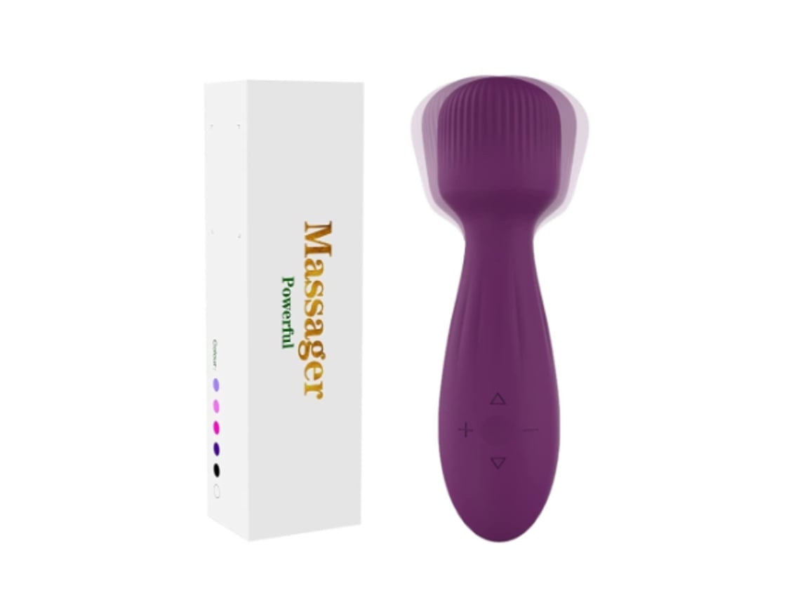 Massageador Corporal Mini Massageador Sem Fio Silencioso 5 Velocidades E 5 Modos Massageador Pessoal Roxo Ushion