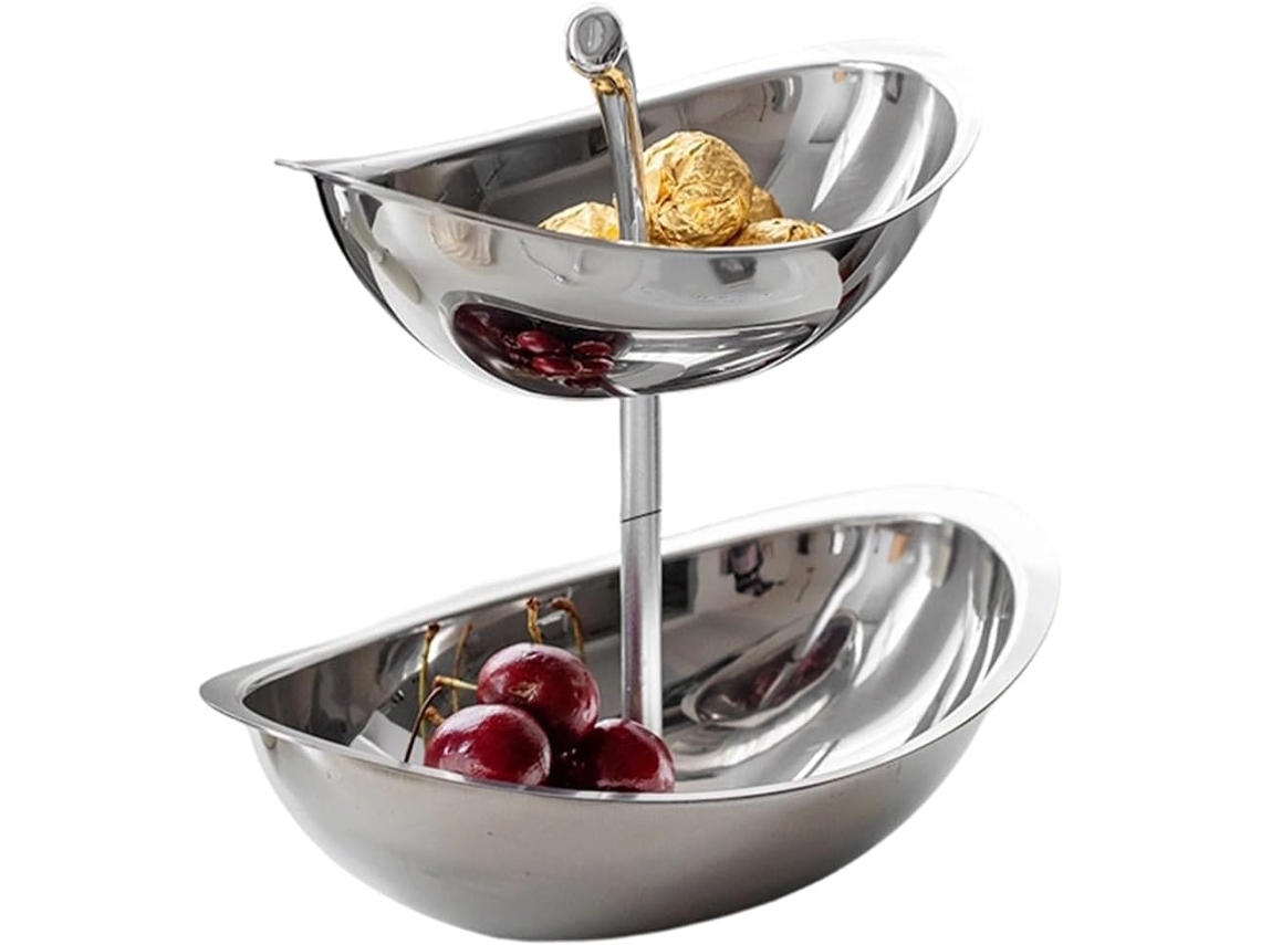 Fruteira Em Aço E Mesa De Aço Inoxidável