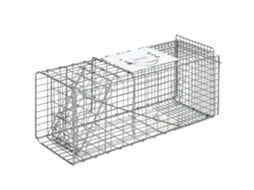 Armadilha para Animais Vivos, Dobrável, 66x24x30,5 Cm, Prata, S/MARCA