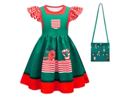 Trajes de Natal Cosplay Conjunto de Vestido Infantil 100