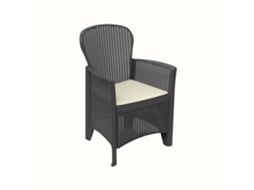 Cadeirão de Jardim IPAE PROGARDEN Folia Antracite (59x57x85.5 cm)