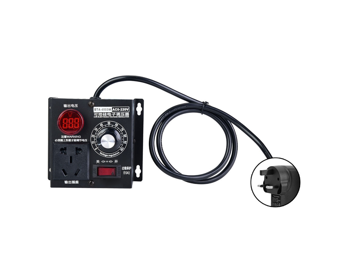 Controlador de Velocidade SCR 4000w para Ventilador Dimmer