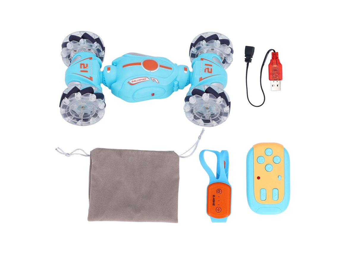 Business carro de Controle Remoto Stunt com Gesto Transformação 360° Flip Duas Faces Iluminação Off Road 4wd