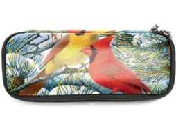 Organizador Escolar de Inverno Cardinals com Grande Capacidade para Lápis e Marcadores, Ideal para Mesa, Adultos