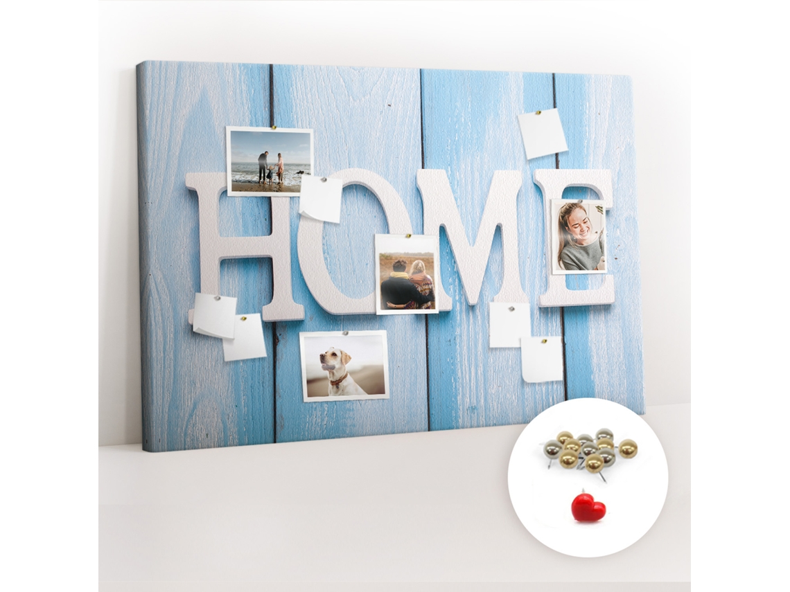Quadro De Cortiça Com Impressão Inscrição "casa" Para A Sala De Estar Espelharte (120x80 Cm)