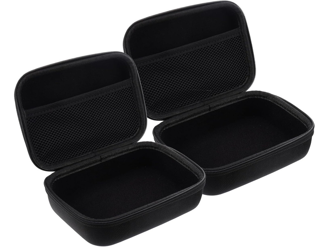 Conjunto de 2 Estojos de Armazenamento em Eva Preto, 17 X 12 X 65 Cm, Rígidos e Duráveis, com Zíper. SFUSHOS