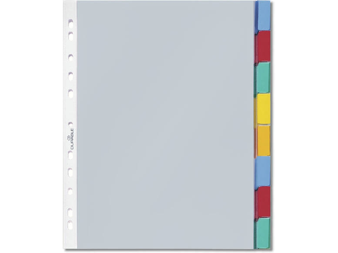 Separador DURABLE 6631-19 Cinzento (A4)