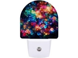Luminária De Parede Quarto, Banheiro, Corredor, Luz Noturna Com Design De Estrela Arco Íris, Com Sensor De Luz Led