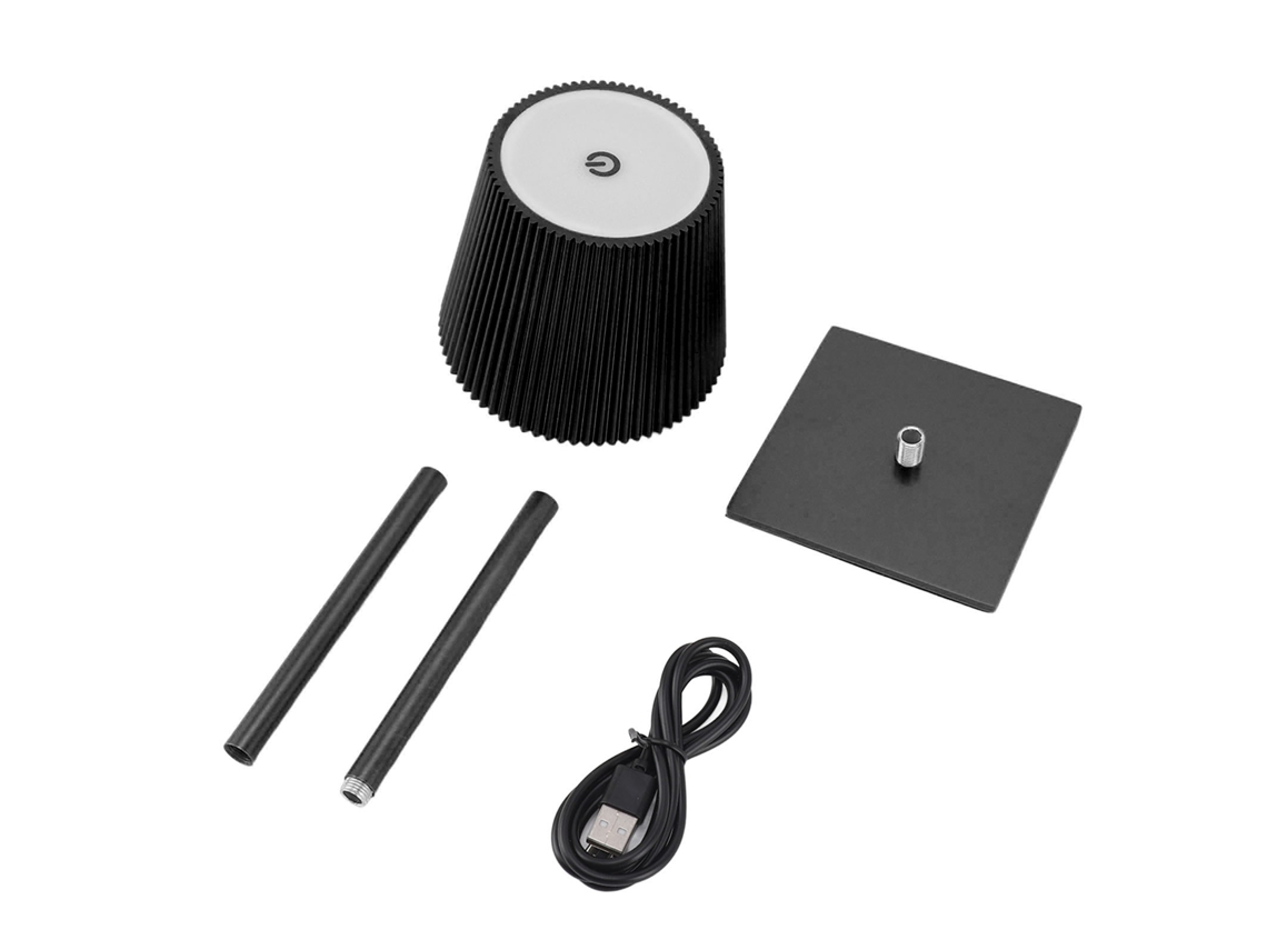 Lâmpada de Mesa Led Sem Fio Recarregável 3600mah com 3 Cores e Dimmerização Contínua | S/MARCA