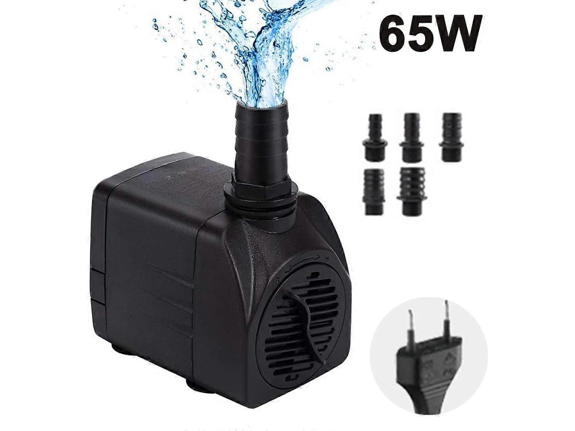 Rebe-bomba Submersível Ultra Silenciosa Com Grande Elevação, 3 Bocal Para Aquário, Estanque, Fonte, Jardim Hidropônico Enchufe Eu 65w