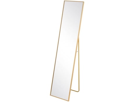 Espelho LOLAHOME Cheval Dourado (151x35 cm - Alumínio)