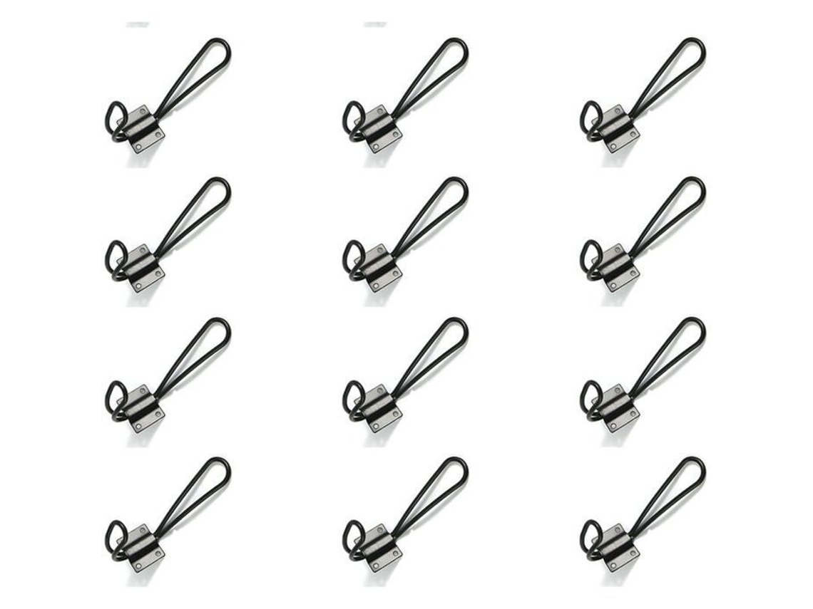 Conjunto De 12 Ganchos De Metal Preto, Ganchos Para Roupa, Ganchos Organizadores Para Casa De Banho, Cozinha E Quarto
