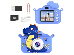 Câmera Infantil, Mini Câmera De Desenho Animado, Câmera Digital (32g-azul) Czhhmart