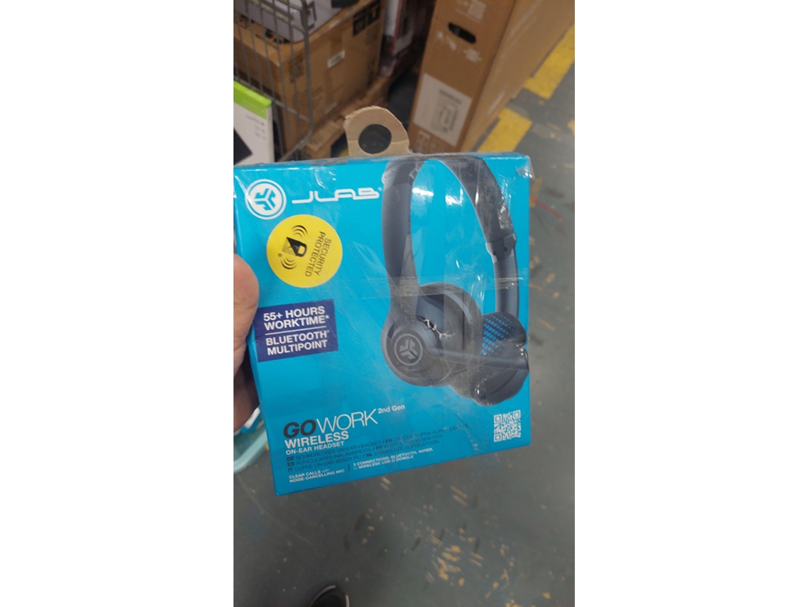 Auscultadores Bluetooth JLAB Go Work (Outlet Caixa Aberta - On Ear - Microfone - Preto)
