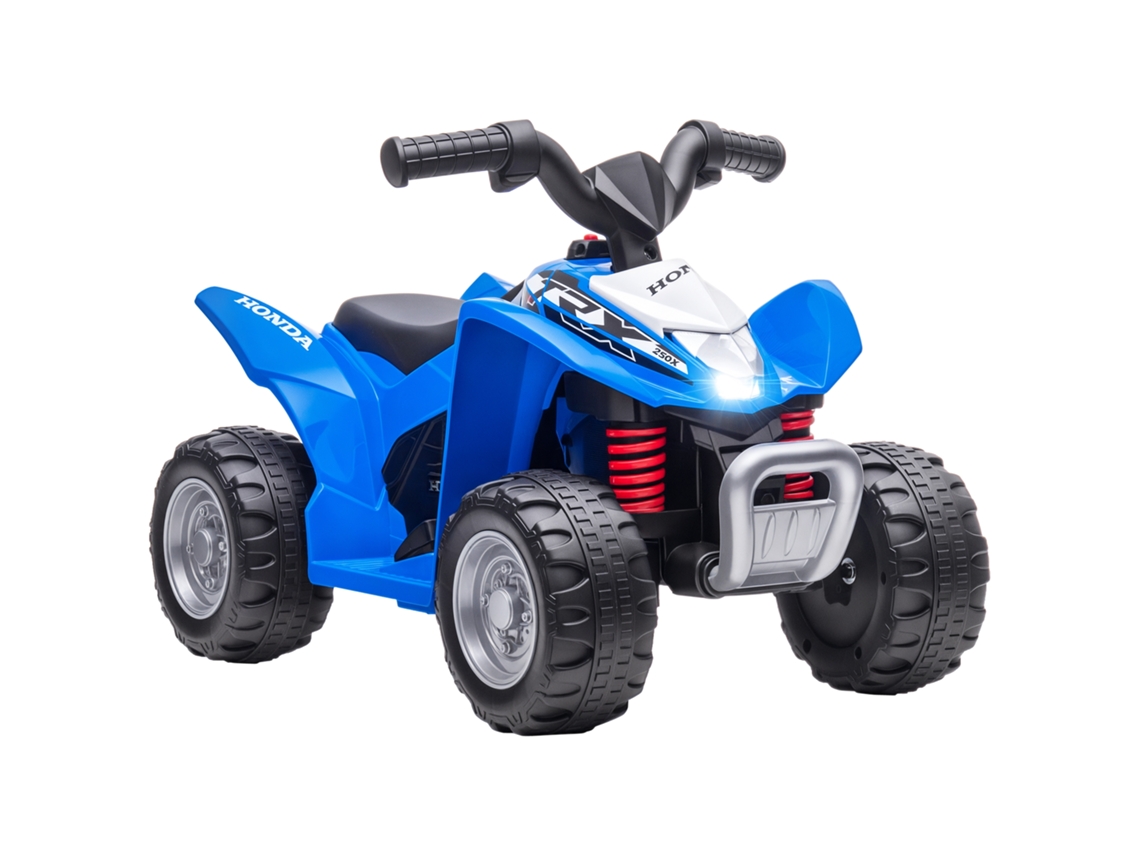 Quadriciclo elétrico Honda 18-36 meses, 6v, LED, 2,8 km/h, azul | S/MARCA