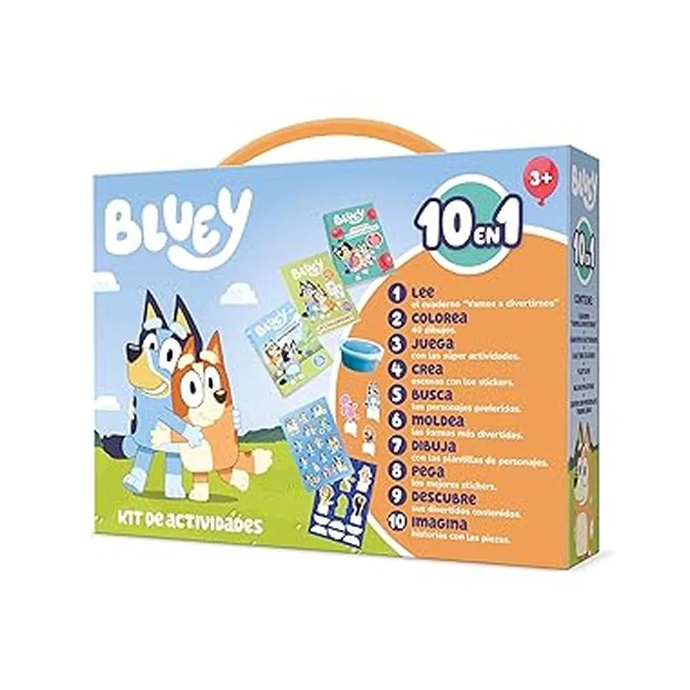 Pasta 10 em 1 Bluey Imagiland Ptc025 Imagilandp25