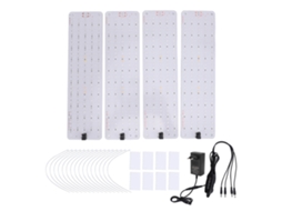 Luz de Crescimento Led Painel 600 Leds 6 Níveis de Brilho Timer e Memória Plugue Eu | S/MARCA