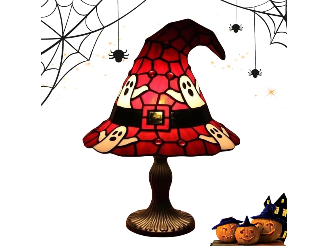 Luminária De Halloween | Luminária Em Formato De Chapéu De Bruxa Gótico | Decoração De Halloween Par Gokoco