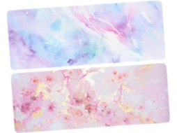 Mousepad para Jogos, Formato Emborrachado Antiderrapante com Borda Estrelada. SFUSHOS