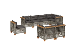 Garden Sofa Set, Garden Sofa Sets Vidaxl Cinzeto Rattan / Vime (n/a)