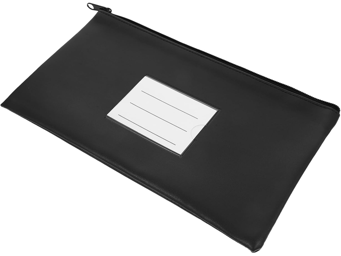 Bolsa Organizadora De Notas De Grande Capacidade Em Pu Para Guardar Recibos E Cheques. Gokoco