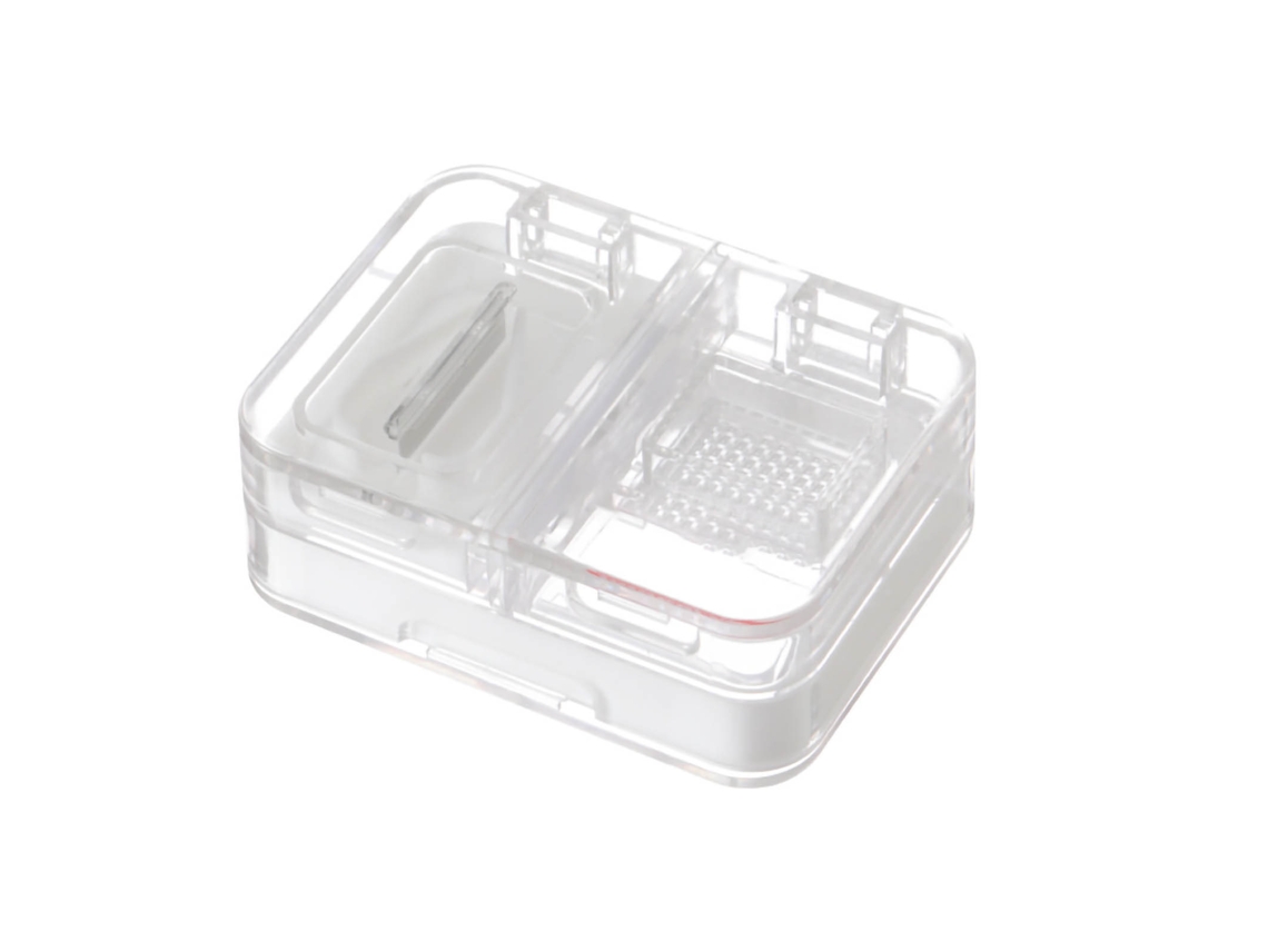 Estojo de remédios portátil mini com corte, trituração e selagem impermeável branco S/MARCA