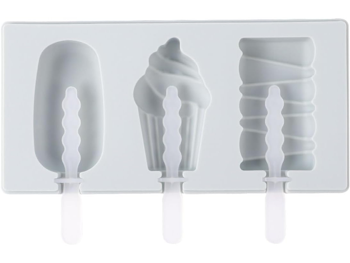Forma De Picolé Silicone Flexível E Reutilizável Para O Verão, Fácil De Limpar E Resistente À Deformação