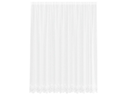 Conjunto 1 Cortina De Renda Vidaxl Branco Poliéster (245x300cm)