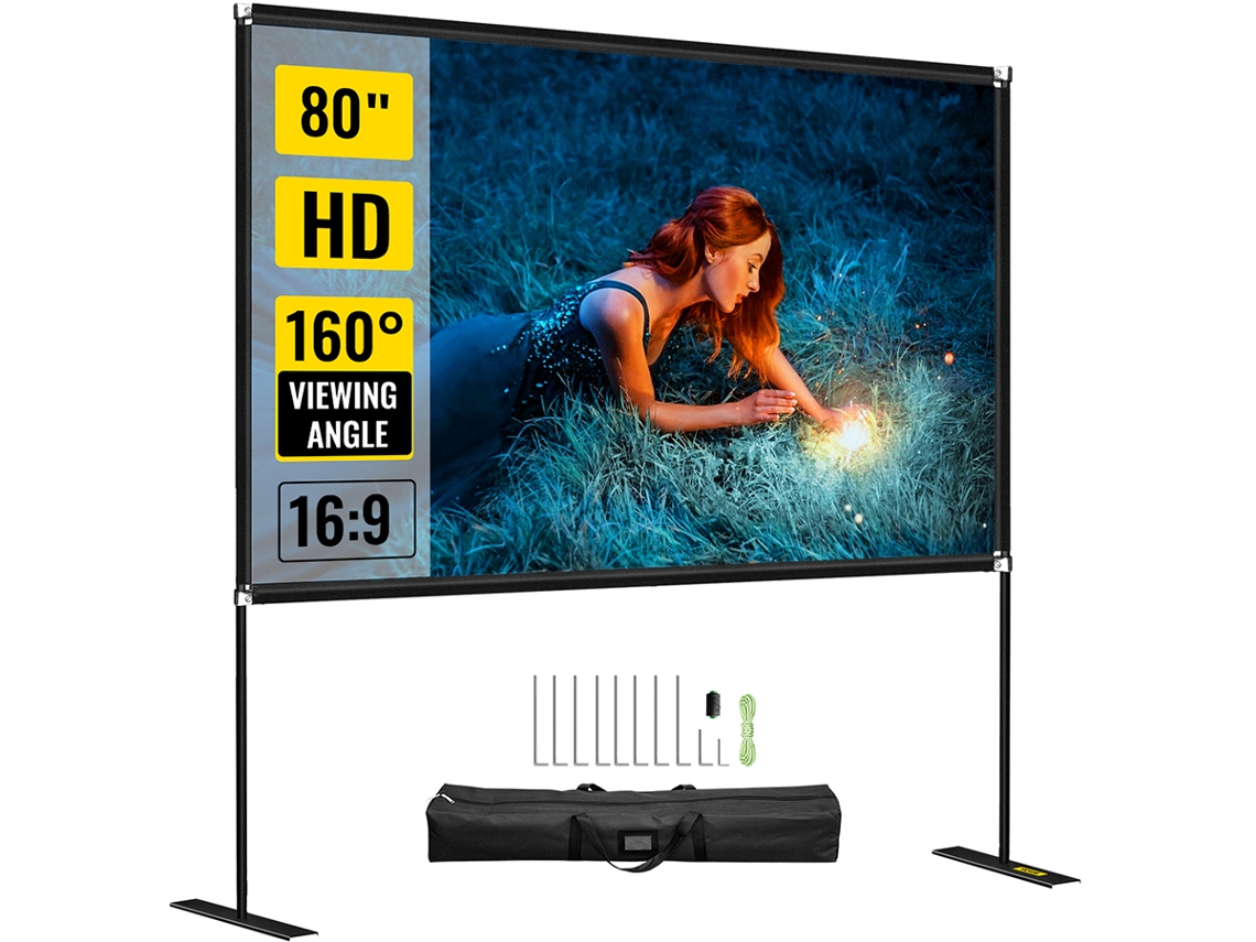 Tela Do Projetor VEVOR Vevor 16:9 Hd 80 Polegadas | Worten.pt