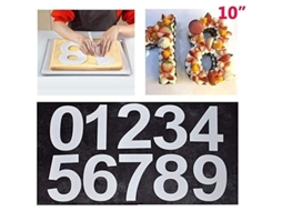 Molde De Pastel De Números Grandes 0-9 Set Herramienta Para Pasteles Con Crema Y Frutas