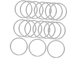 Conjunto De 100 Argolas De Aço Para Chaveiros, Acessórios Para Chaveiros, Argolas De Metal Para...