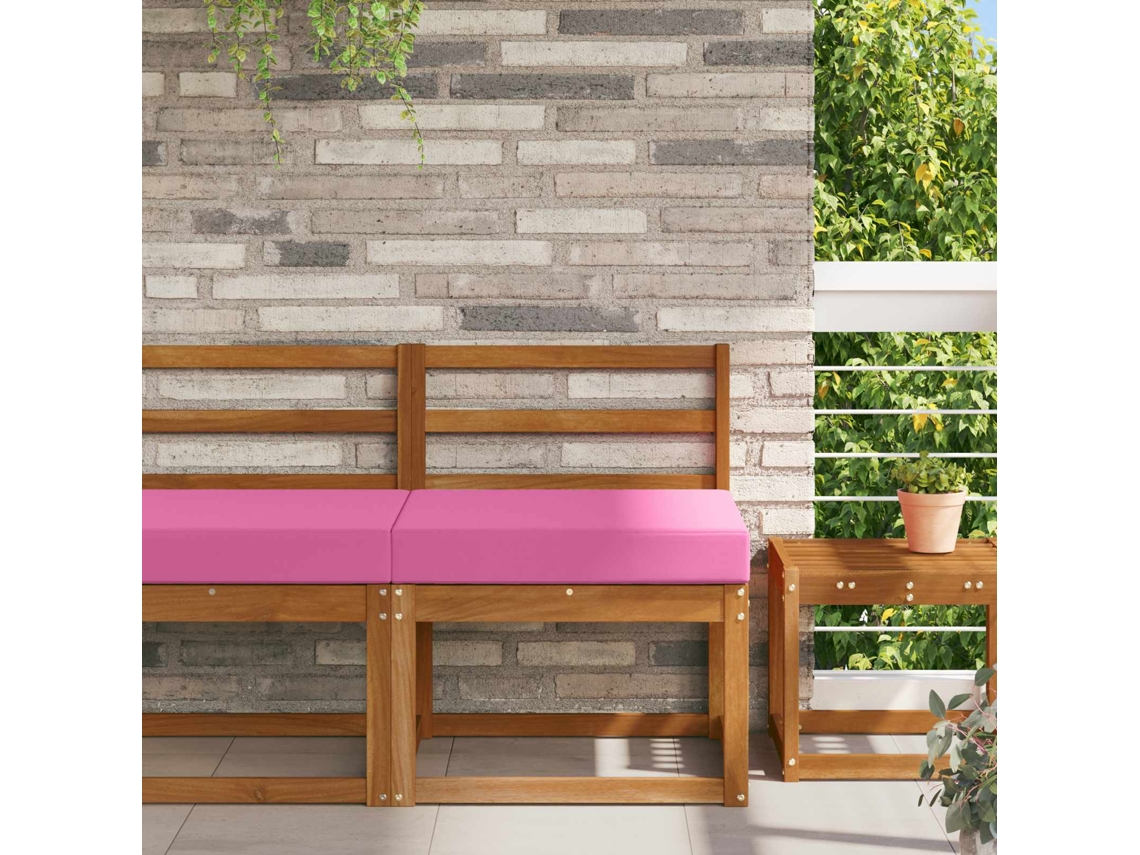Vidaxl Almofada Para Sofá Externo Rosa 60 X 60 X 8 Cm Poliéster