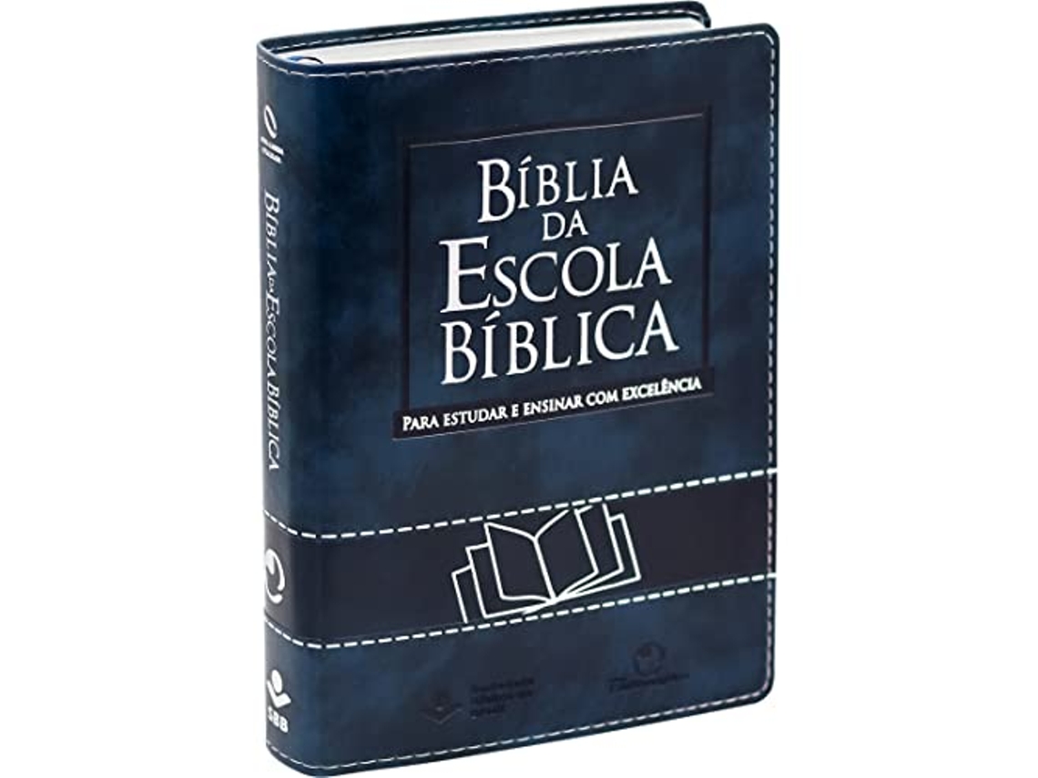 Livro Bíblia Da Escola Bíblica Capa Azul Nova Almeida Atualizada de Sbb (Português)