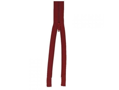 Zíper De Plástico Separável 6 Mm 50 Cm 850 Vermelho Sangue Eclair Prestil (z52)