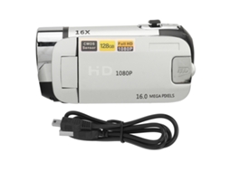 D90 1080p 16mp Digital Camera 2.4 Inch Rotatable Screen Camcorder 16x Zoom Hd Video Recorder With Fill Light Silver LAXISCREED