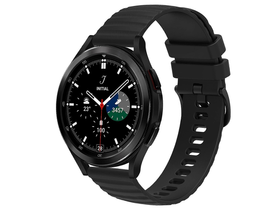 Pulseira De Silicone Sólida Com Padrão De Bolinhas Onduladas Para Samsung Galaxy Watch 4 Classic 42mm 20mm