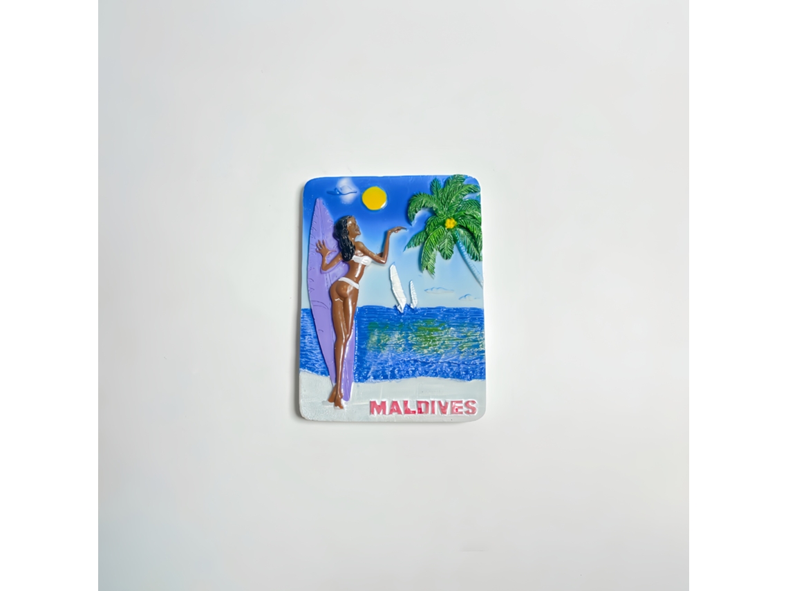 (belezas Das Praias Das Maldivas) Ímãs De Geladeira E Lembrancinhas De Viagem Das Maldivas