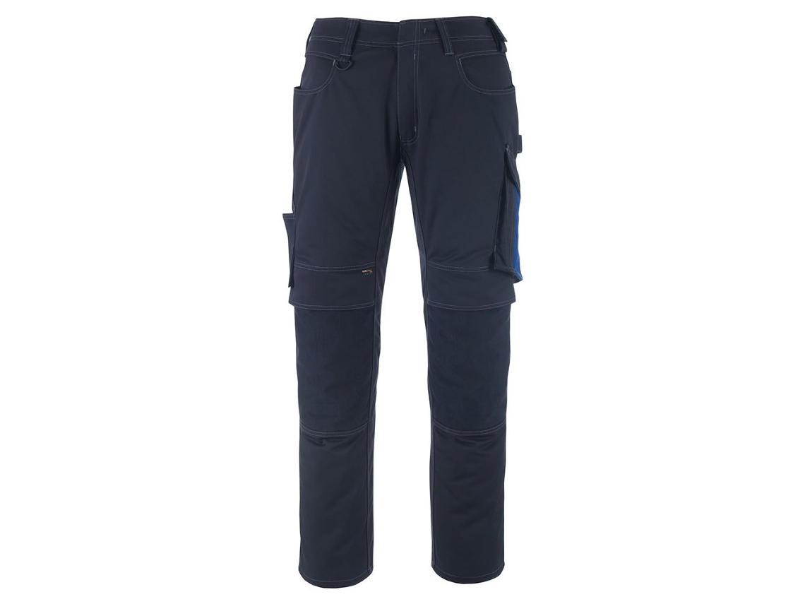 Calças Grandes Com Bolsos Para Joelheiras Unique 12179 Azul 45 / 32 MASCOT