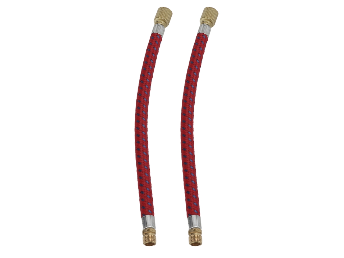 2pcs Mangueira Extensora Para Bomba De Bicicleta 16.6cm Com Design De Dobro Válvula Em Nylon E Cobre