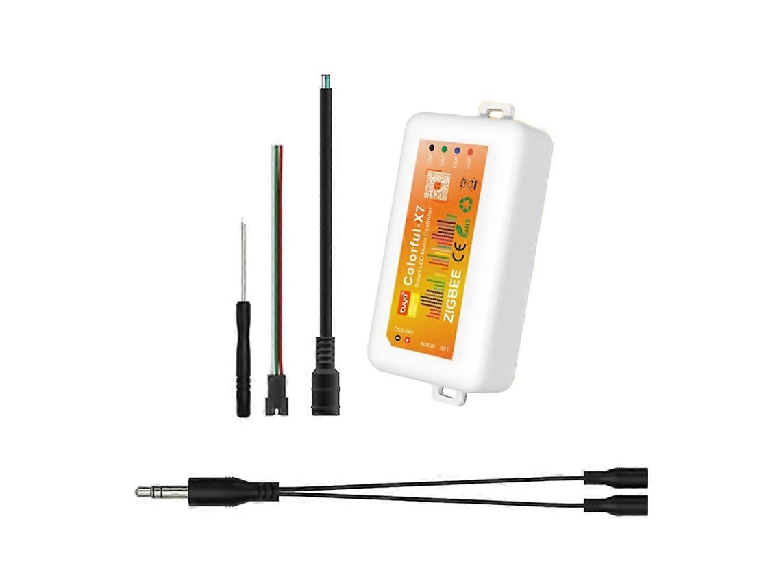Comando À Distância Para Rgb Led Strip Luz Dc5v-24v Tuya Zigbee Music Ambient Smart