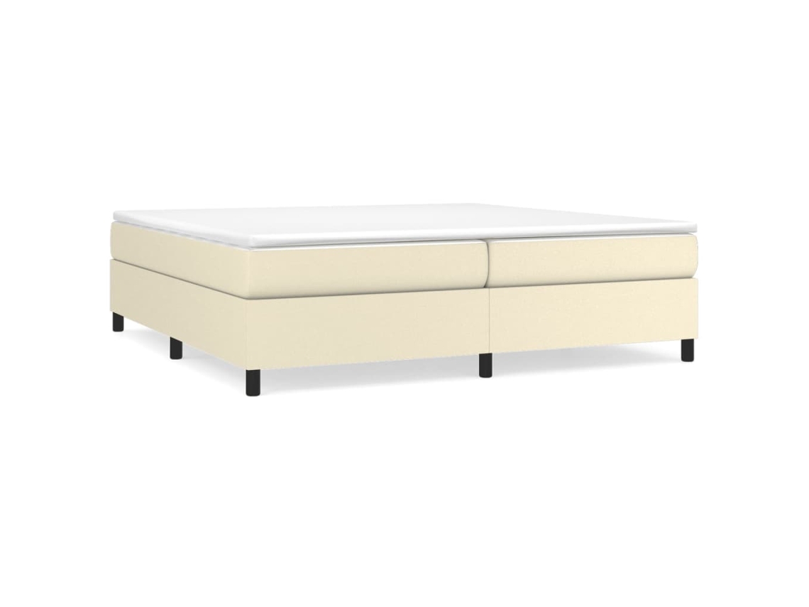 Box Spring Bed, Box Spring Beds Vidaxl Creme Couro Artificial (200 X 200 Cm)