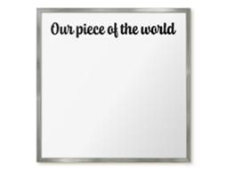 Magnetic Wall Board Our Piece Of The World For The Office Espelharte (50x50 Cm)