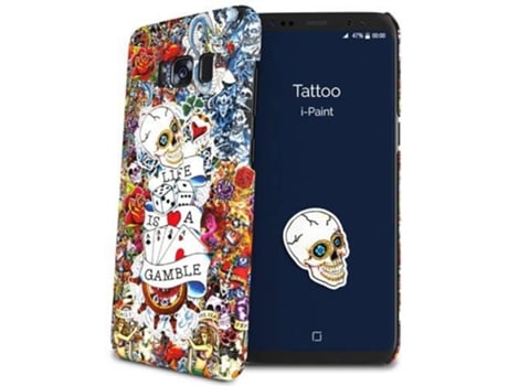 Capa Samsung Galaxy S8 I-PAINT Tattoo Multicor
