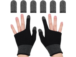 Lurelia Dedeiras Gaming Para Ecrã Tátil Cobre, Nylon, Respirável, Sensível Ao Toque, Condutor, Para Gaming Móvel E Ecrãs Táteis, Controlo Preciso