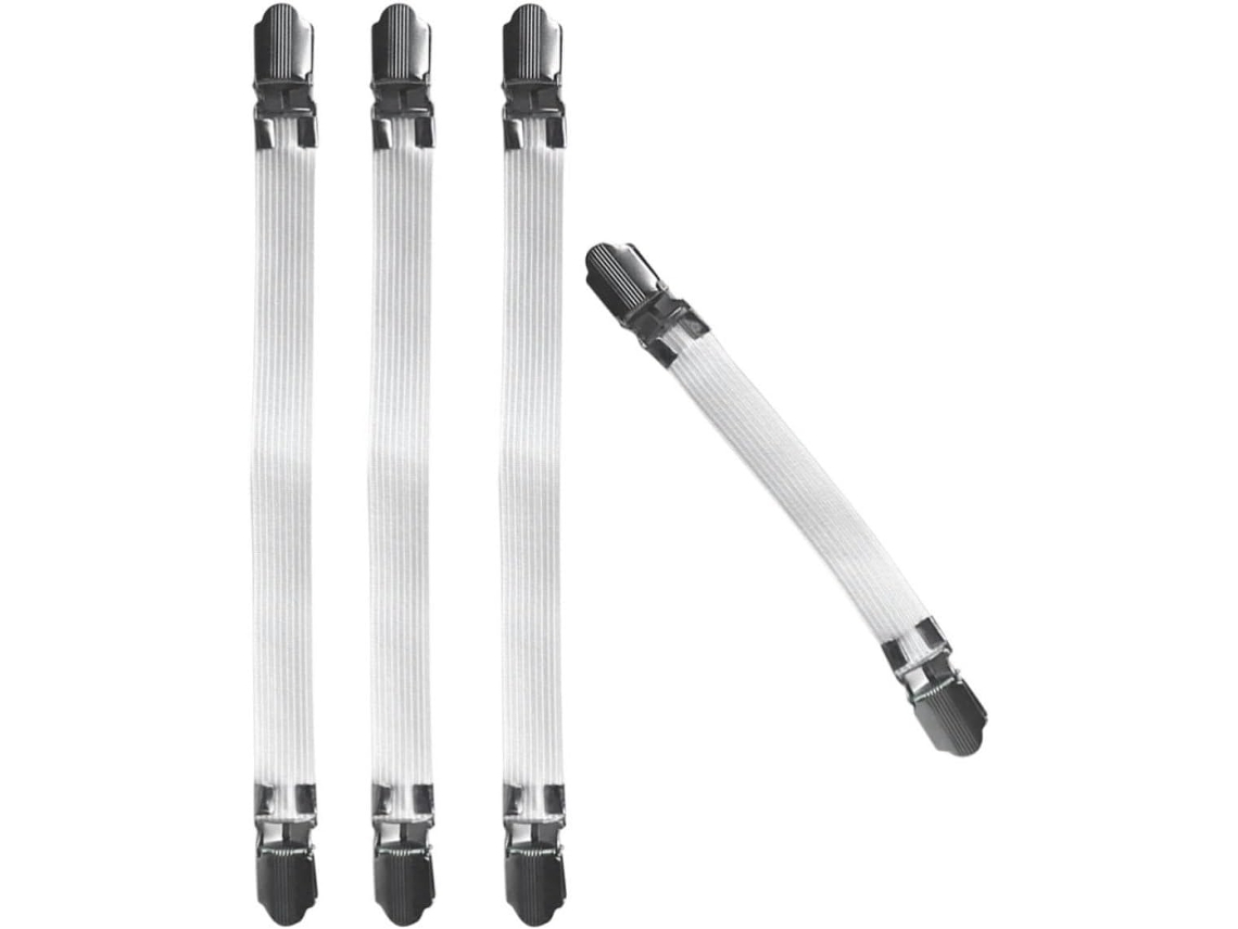 Prendedores De Capa Para Tábua Passar Roupa, 4 Peças, Prendedores Elásticos Para Lençóis Com Design Ajustável Uso Na