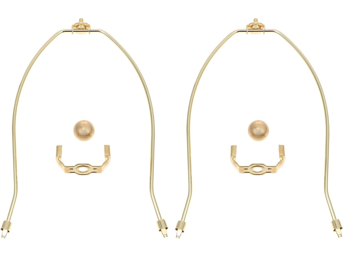 Suporte Para Lâmpada Em Liga Metálica Banhada A Ouro, Conjunto De 2 Unidades, Resistente E Decorativo Para Luminárias.