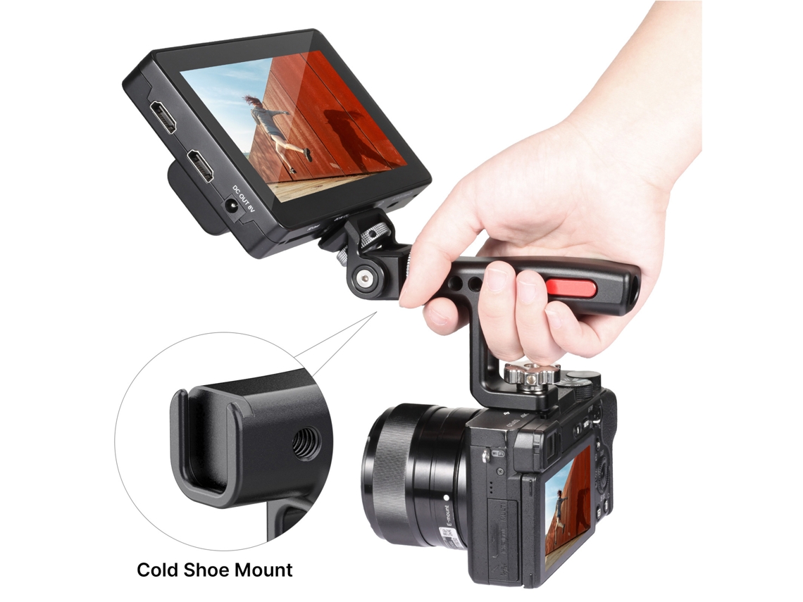 2026 mango Superior para Cámara Dslr, Mango Metálico Con Cold Shoe Compatible Con Canon Y Cámaras Réflex